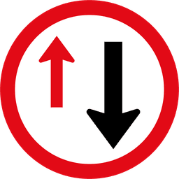 Oncoming traffic first