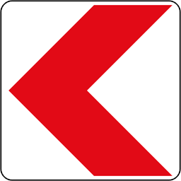 Sharp curve, left